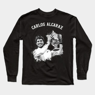 Carlos Alcaraz Winning Trophy Long Sleeve T-Shirt